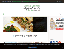 Tablet Screenshot of diningsecretsofandalucia.com